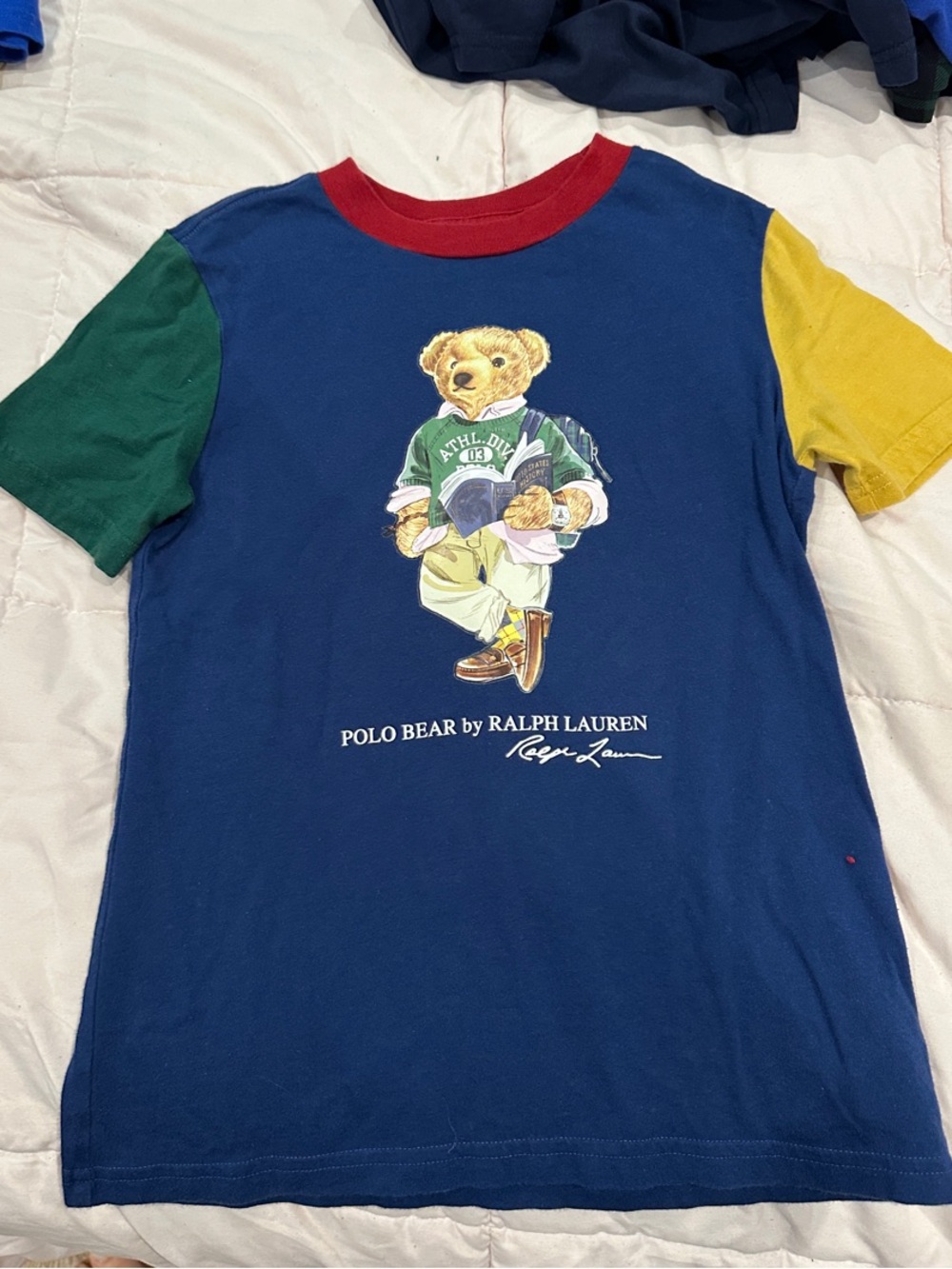Polo by Ralph Lauren Colorblock Back to school Polo Bear Tee